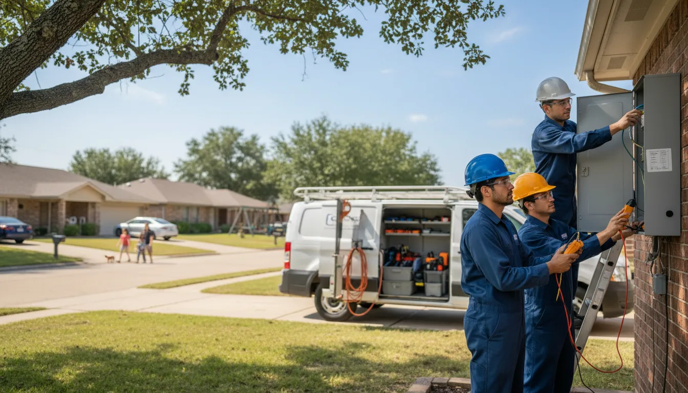 Certified electrician providing emergency electrical services in Brentford, SD